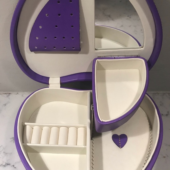 Purple heart jewelry box - Picture 3 of 7